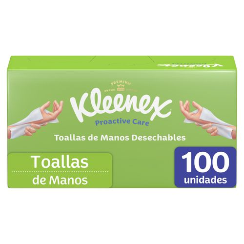 Toallas De Manos Desechables Kleenex - 100Uds