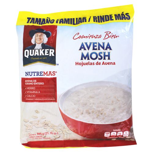 Avena Quaker Mosh Nutremas - 600 g