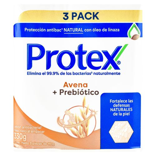 Jabón Corporal Protex, Avena 3 Pack -110 g