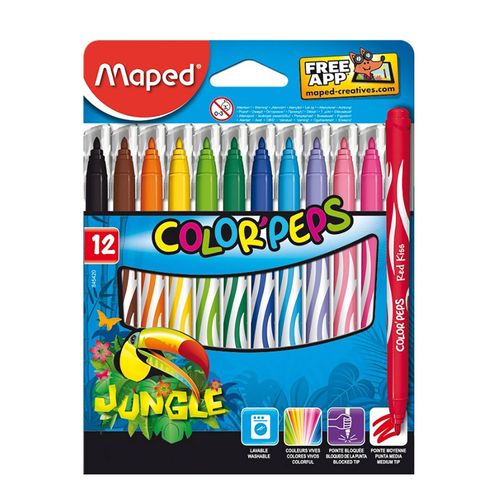 Plumones845420colorpepsjungleestuchex12