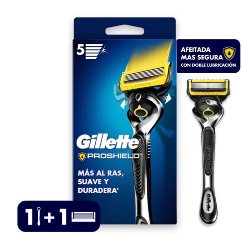Rasuradora Gillette Proshield con 5 Cuchillas para rasurar la Barba 1 Ud