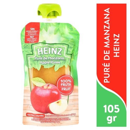 Puré Heinz de manzana sin azucares añadidos - 105 g