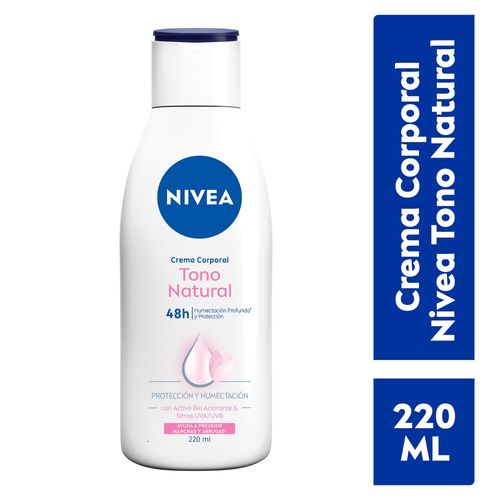 Crema Nivea Corporal Humectante Tono Natural-220 ml