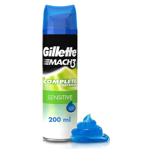 Gel Para Rasurar Gillette Mach3 Para Piel Sensible -200 ml