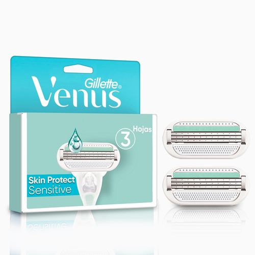 Repuestos Para Afeitar Gillette Venus Sensitive Skinelixir - 2 Unidades