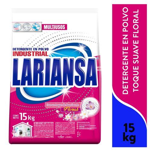 Detergente Polvo Lariansa, Floral toque suave -15kg
