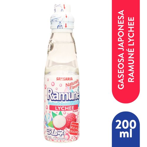 Gaseosa Japonesa Ramune Lychee 200 ml