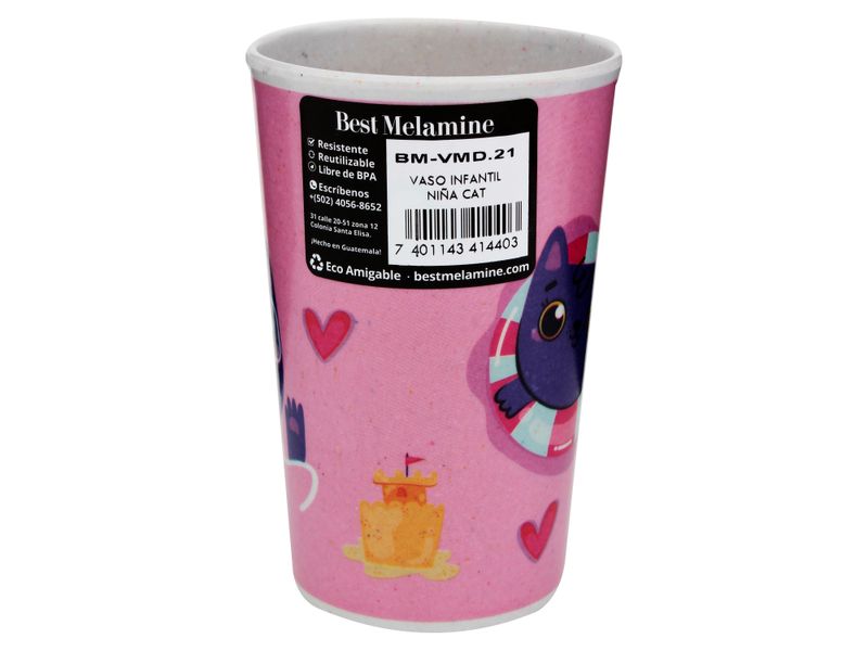 Bm-Vaso-Infantil-Nina-Cat-Vaso-Best-Melamine-Infantil-Para-Ni-a-Dise-o-Cat-2-34323