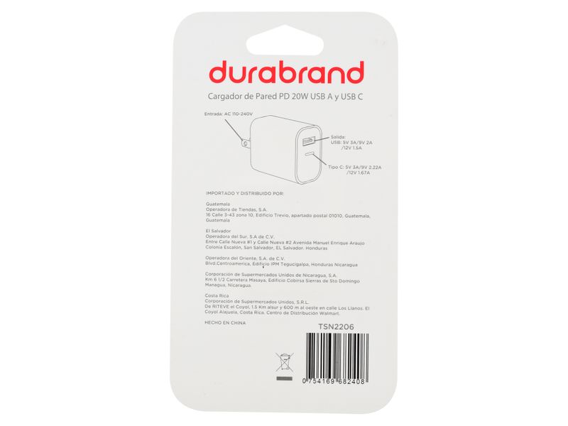 Durabrand-Cargador-Pared-Pd-20W-Usb-A-Cargador-Durabrand-De-Pared-20W-Usb-A-2-34256