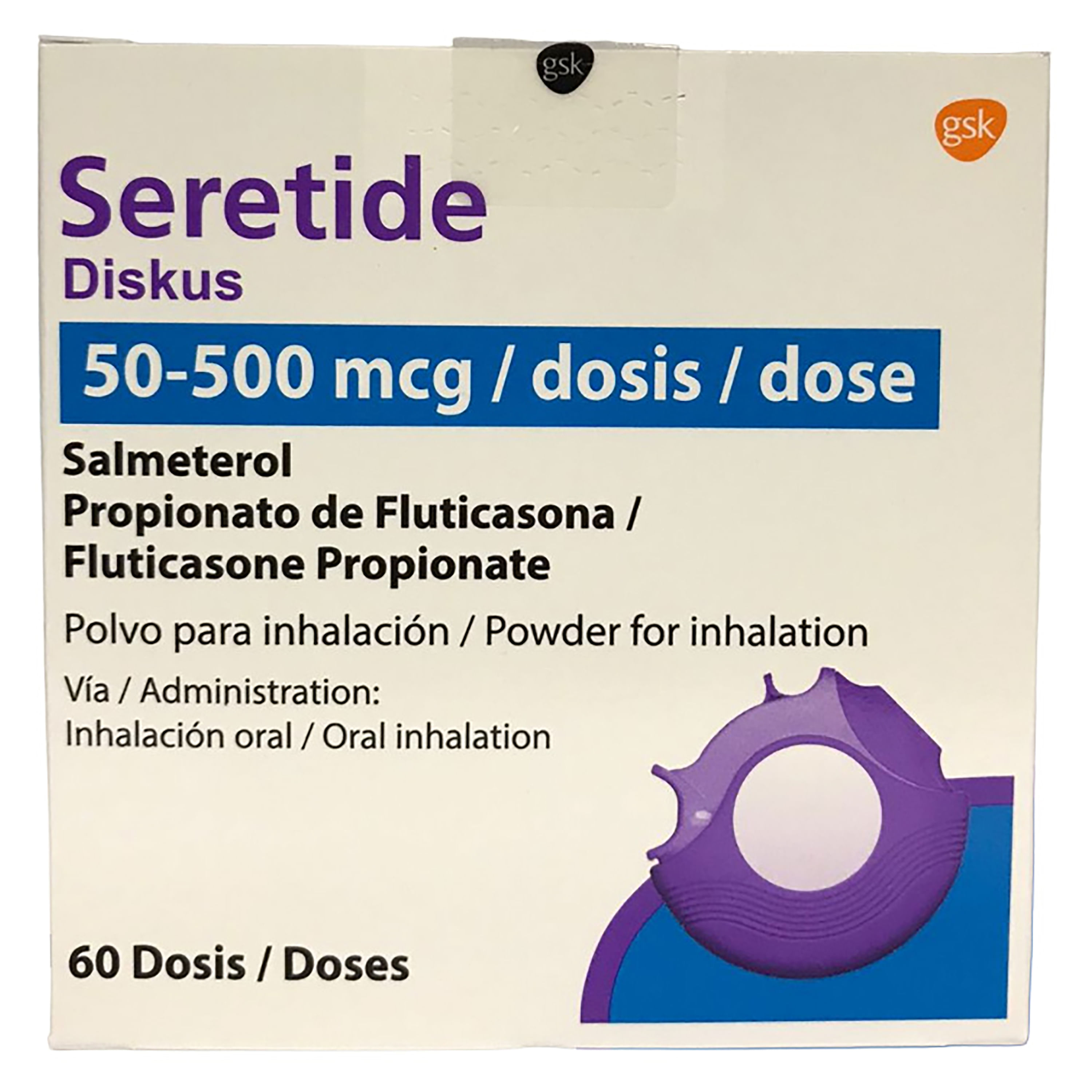 Comprar Seretide Diskus Gsk 50 500 Mcg 60 Dosis | Walmart El Salvador