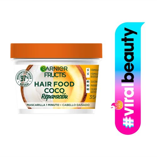 Hair Food Mascarilla De Fuerza Garnier Fructis Coco - 350ml