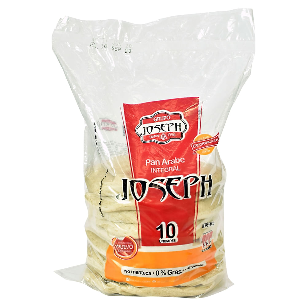 Comprar Pan Joseph Integral 10 Unidades - 600 g | Walmart El Salvador ...