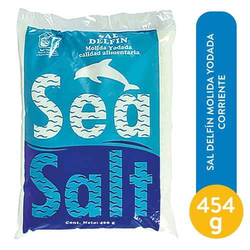 Sal Delfin Molida Yodada Corriente 454 g