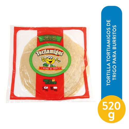 Tortilla Tortiamigo De Trigo Para Burritos - 520 g