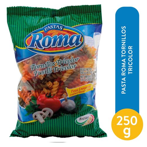 Pasta Roma Tornillos Tricolor - 250 g