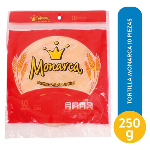 Tortilla Monarca  De Trigo 10 Unidades - 250 g