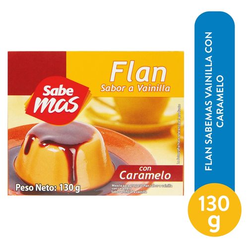 Flan Sabemas Vainilla Con Caramelo - 130 g