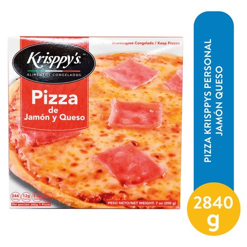 Pizza Krisppys Personal De Jamón Y Queso - 200 g