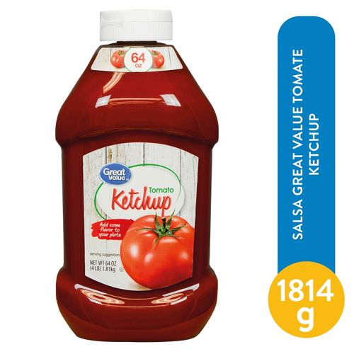 Salsa Great Value Tomate Ketchup - 1814 g