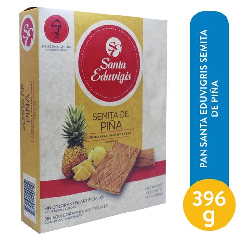 Pan Santa EduviGris Semita De Piña - 396 g