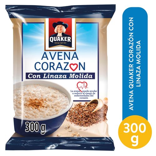 Avena Quaker Corazón Con linaza Molida - 300 g