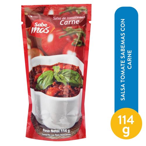 Salsa Tomate Sabemas Con Carne - 114 g