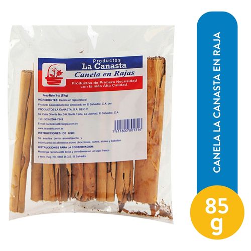 Canela La Canasta En Raja - 85 g