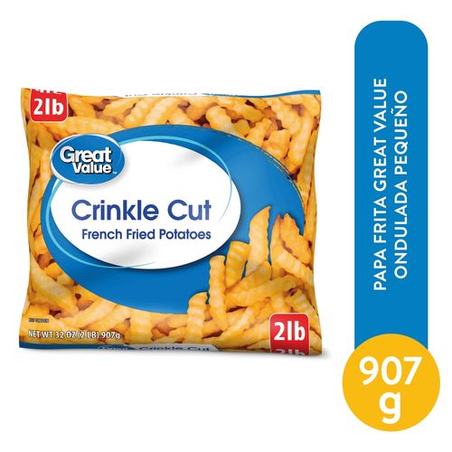 Papa Great Value Frita Ondulada Pequeña - 907 g