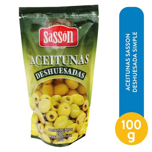 Aceitunas Sasson deshuesada simple - 100 g