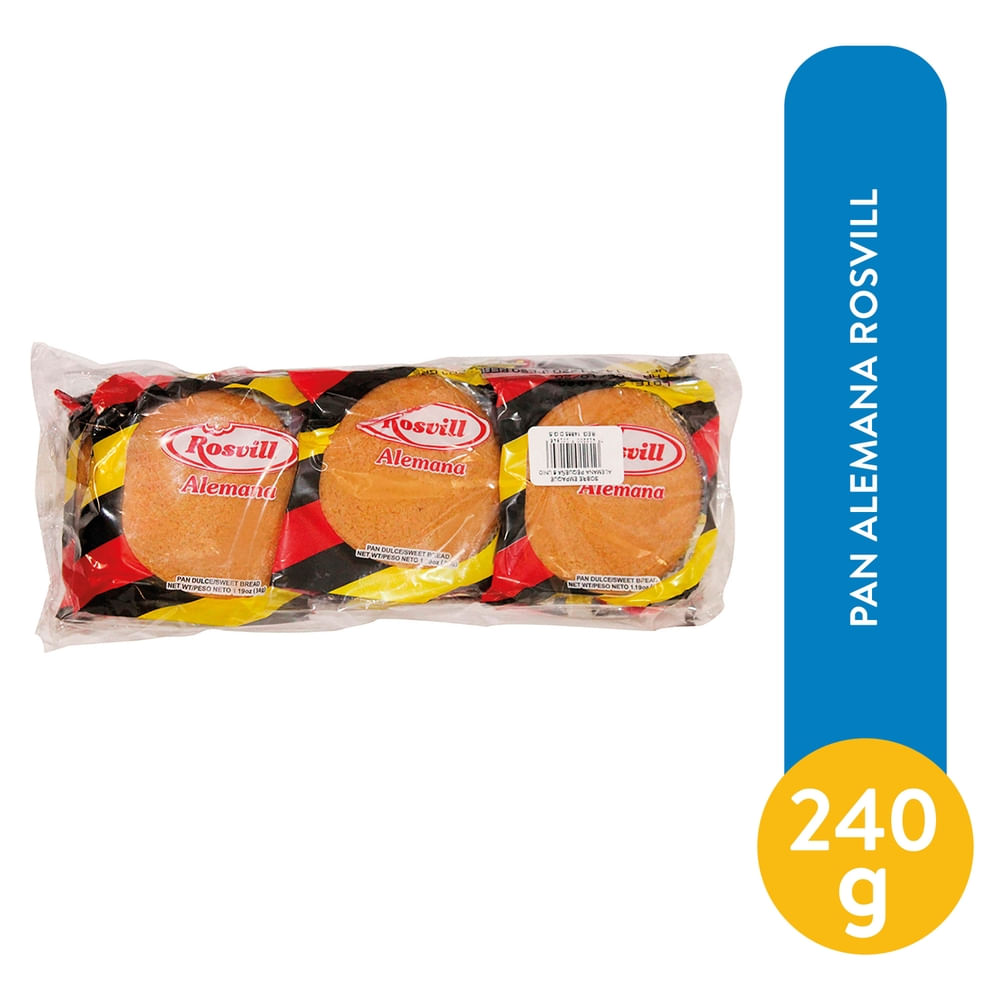 Comprar Pan Alemana Rosvill 240 g | Walmart Salvador