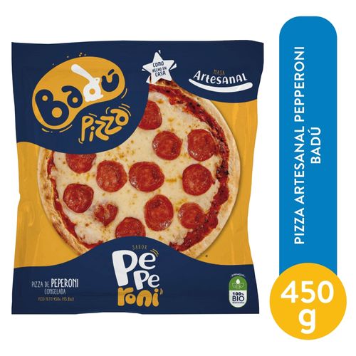 Pizza Badu De Peperoni Artesanal Grande - 454 g