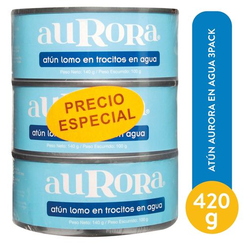 Atun Aurora En Agua 3Pack - 420 g