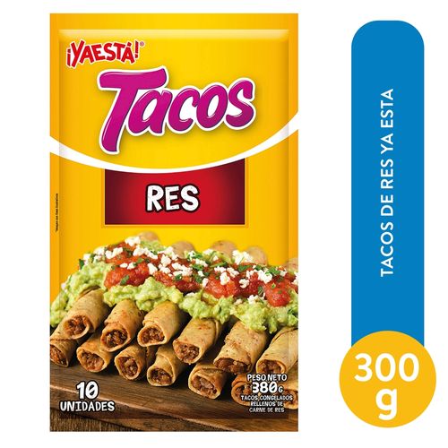 Tacos YaEstá de res empacados para freir - 880 g