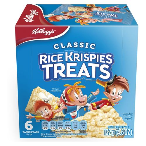 Barras Kellogg Ricekrispies Treats Con 6 Vitaminas - 132 g