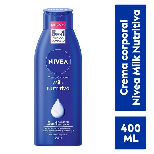 Crema Corporal Nivea Humectante Body Milk Nutritiva -400 ml