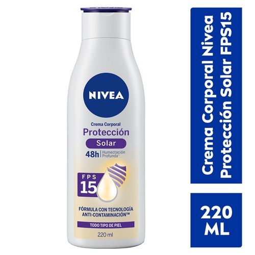 Crema Nivea Corporal Humectante UV FPS15-220 ml