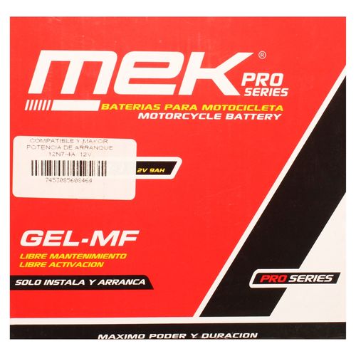 Bateria Mek Pro Gel 12n74a