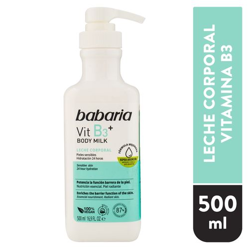 Leche Corporal Babaria Con Vitamina B3 - 500 ml