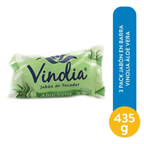 3 Pack Jabón En Barra Vinolia Aloe Vera - 435 g