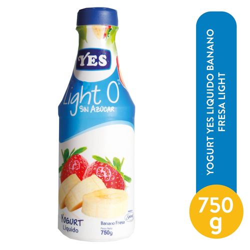 Yogurt Yes Liquido Banano Fresa Light - 750 g