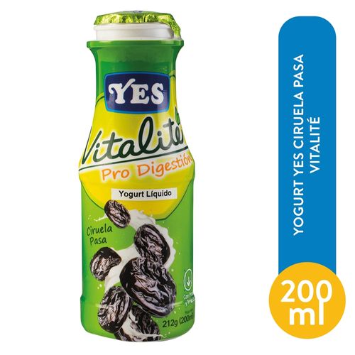 Yogurt Yes Ciruela Pasa Vitalite 212 ml