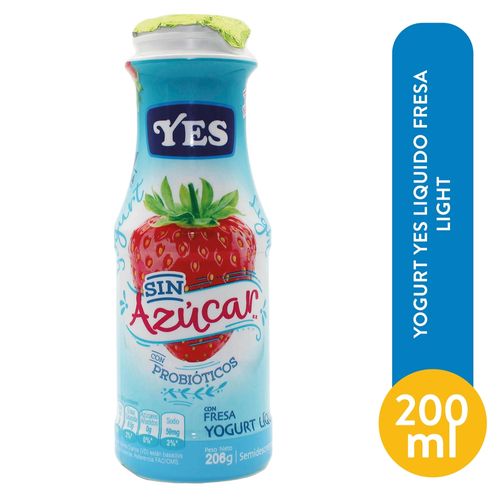 Yogurt Yes Liquido Fresa Light  200 ml