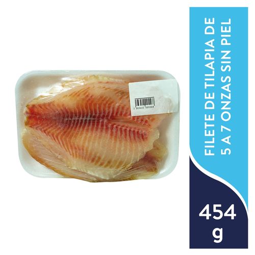 Filete De Tilapia De 5 A 7 Onzas Sin Piel - Precio Indicado Por Libra (454 g)