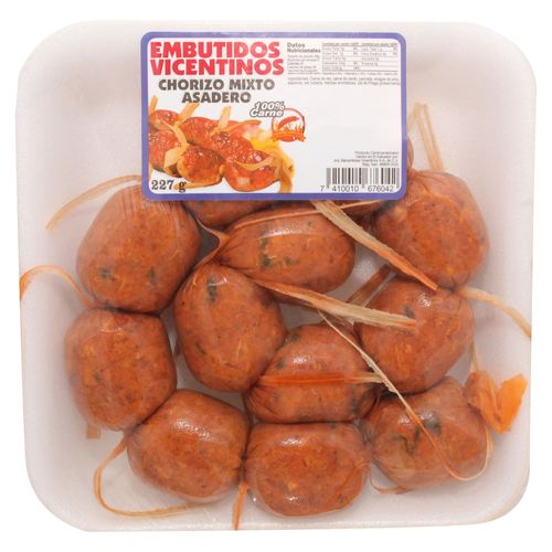 Vicentinos Chorizo Mixto Bandeja - 227 g