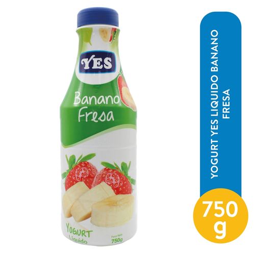 Yogurt Yes líquido banano y fresa - 750 g