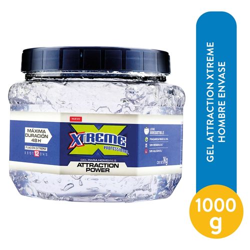 Gel Attraction Xtreme Hombre Envase 1Kg