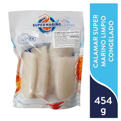 Calamar Super Marino Limpio Congelado 454 g