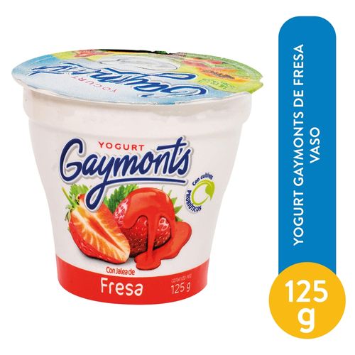 Yogurt Gaymonts De Fresa Vaso 125 g