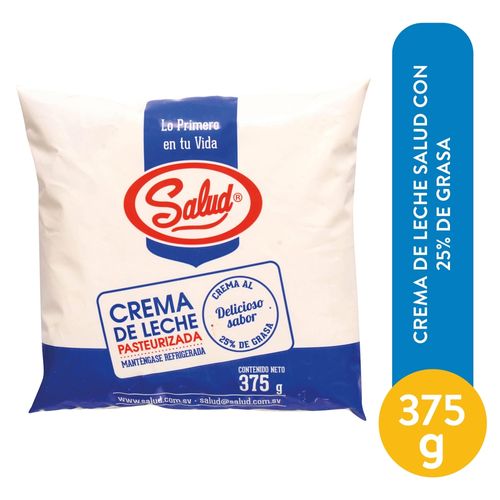 Crema De Leche Salud Con 25% De Grasa - 375 g