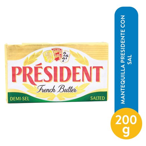 Mantequilla Presidente Con Sal - 200 g